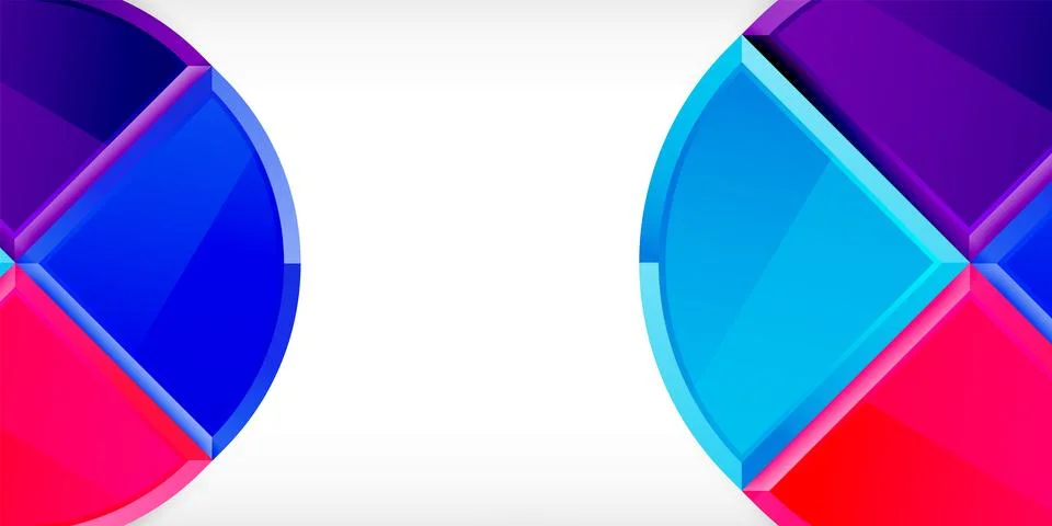 Glossy circles geometric background. Vector Illustration For Wallpaper, Banner Illustrazione stock