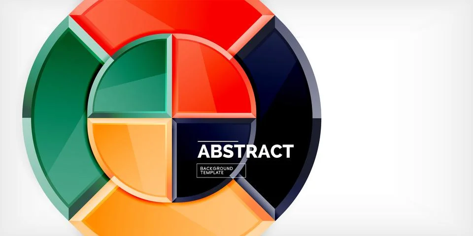 Glossy circles geometric background. Vector Illustration For Wallpaper, Banner 스톡 일러스트