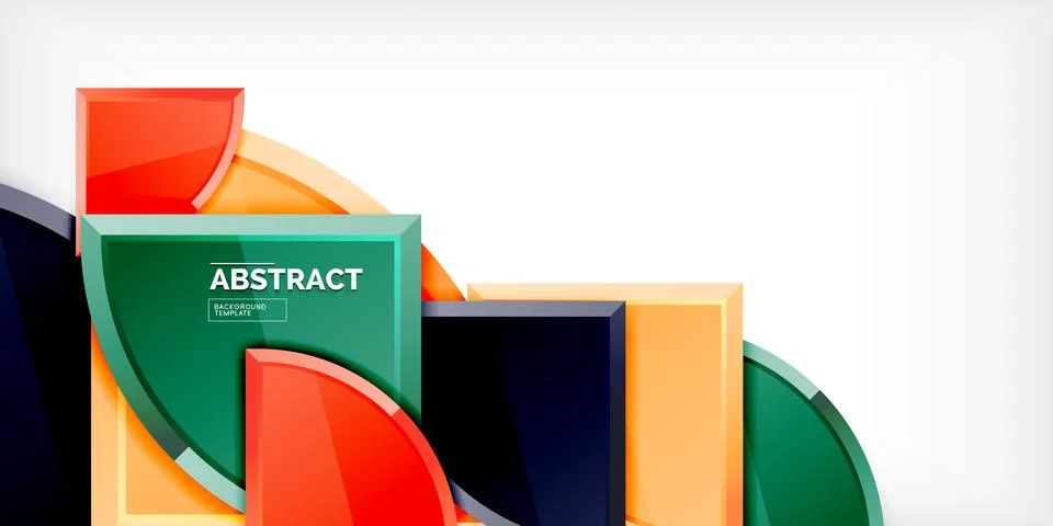 Glossy circles geometric background. Vector Illustration For Wallpaper, Banner 스톡 일러스트