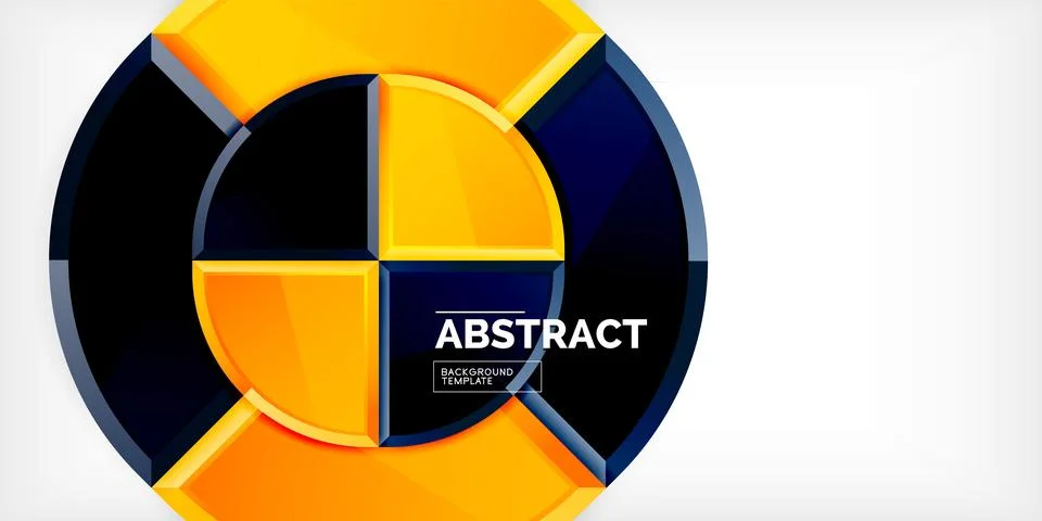 Glossy circles geometric background. Vector Illustration For Wallpaper, Banner 스톡 일러스트