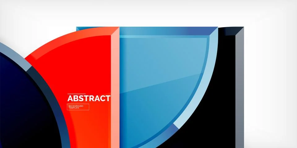 Glossy circles geometric background. Vector Illustration For Wallpaper, Banner 스톡 일러스트