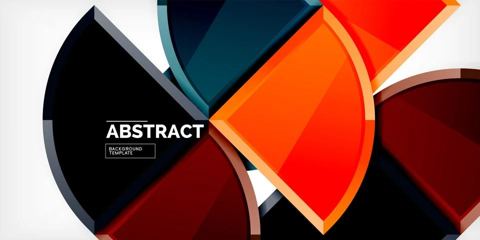 Glossy circles geometric background. Vector Illustration For Wallpaper, Banner 스톡 일러스트