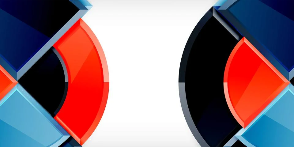 Glossy circles geometric background. Vector Illustration For Wallpaper, Banner 스톡 일러스트