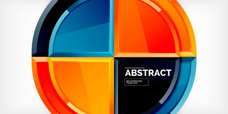 Glossy circles geometric background. Vector Illustration For Wallpaper, Banner 스톡 일러스트