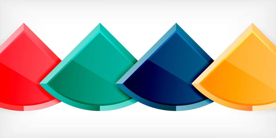 Glossy circles geometric background. Vector Illustration For Wallpaper, Banner 库存插图