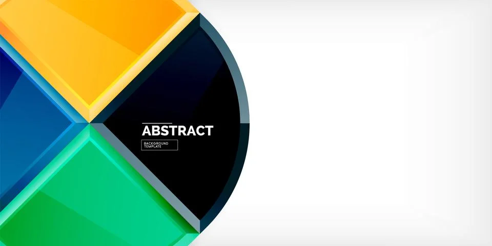 Glossy circles geometric background. Vector Illustration For Wallpaper, Banner 库存插图