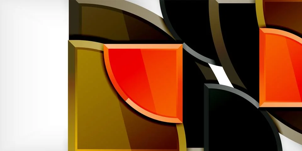 Glossy circles geometric background. Vector Illustration For Wallpaper, Banner 스톡 일러스트