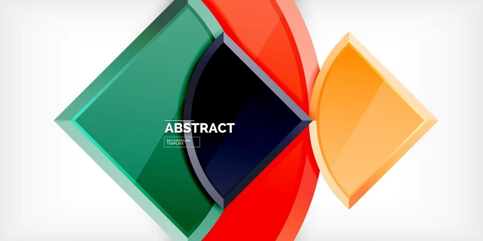 Glossy circles geometric background. Vector Illustration For Wallpaper, Banner Illustrazione stock