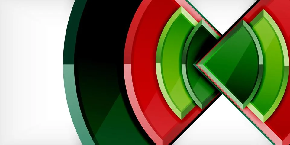 Glossy circles geometric background. Vector Illustration For Wallpaper, Banner 库存插图