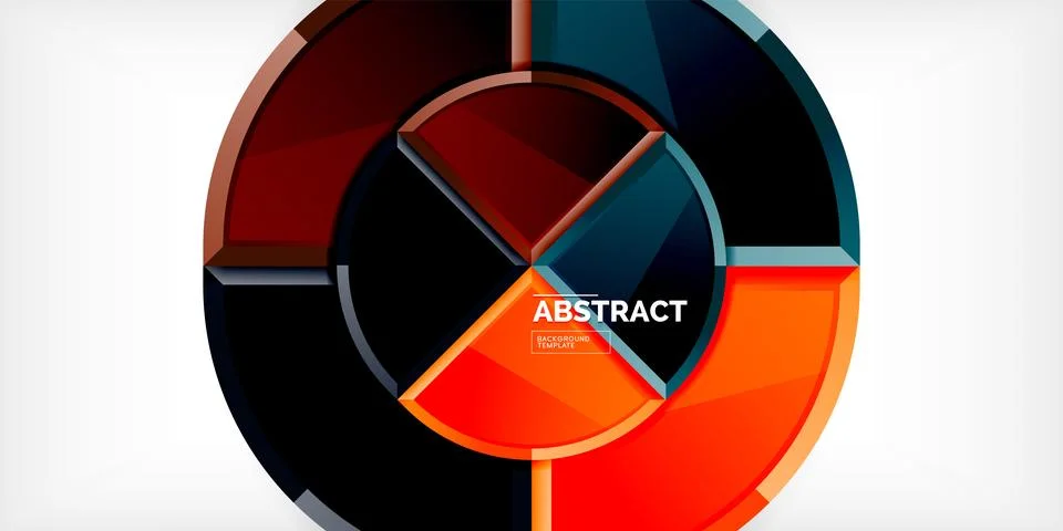 Glossy circles geometric background. Vector Illustration For Wallpaper, Banner 스톡 일러스트