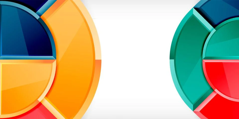 Glossy circles geometric background. Vector Illustration For Wallpaper, Banner 스톡 일러스트