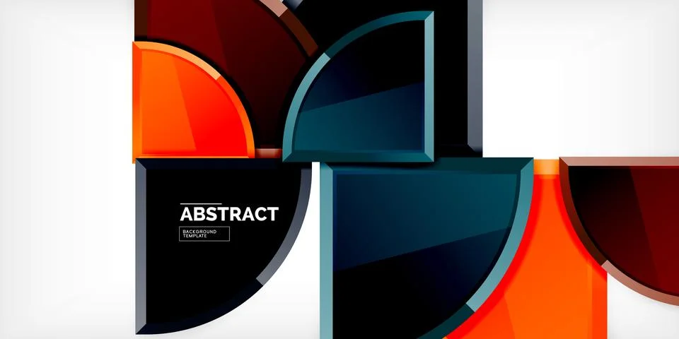 Glossy circles geometric background. Vector Illustration For Wallpaper, Banner 스톡 일러스트