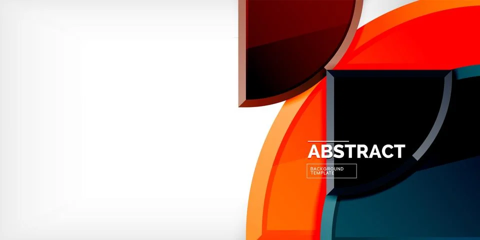 Glossy circles geometric background. Vector Illustration For Wallpaper, Banner 스톡 일러스트