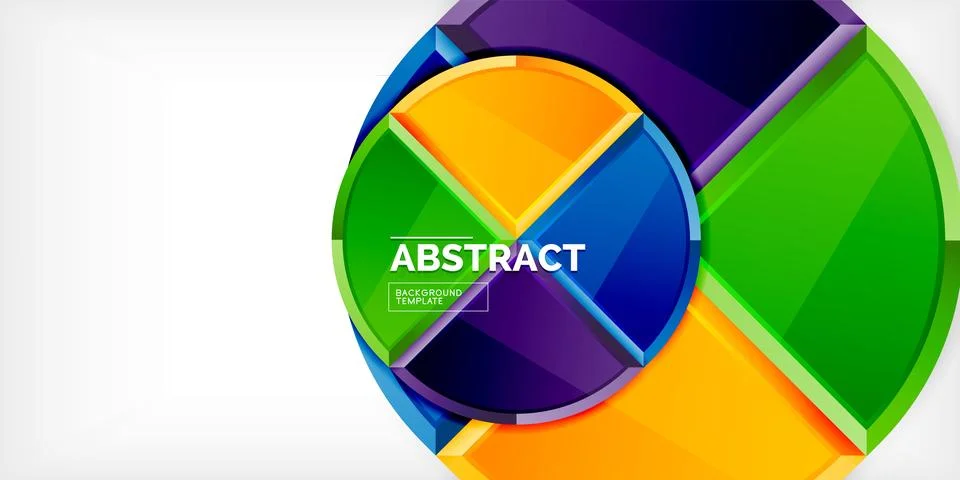 Glossy circles geometric background. Vector Illustration For Wallpaper, Banner Stockillustratie