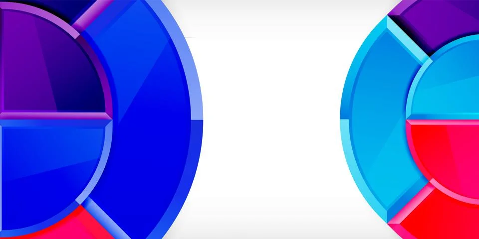 Glossy circles geometric background. Vector Illustration For Wallpaper, Banner 스톡 일러스트
