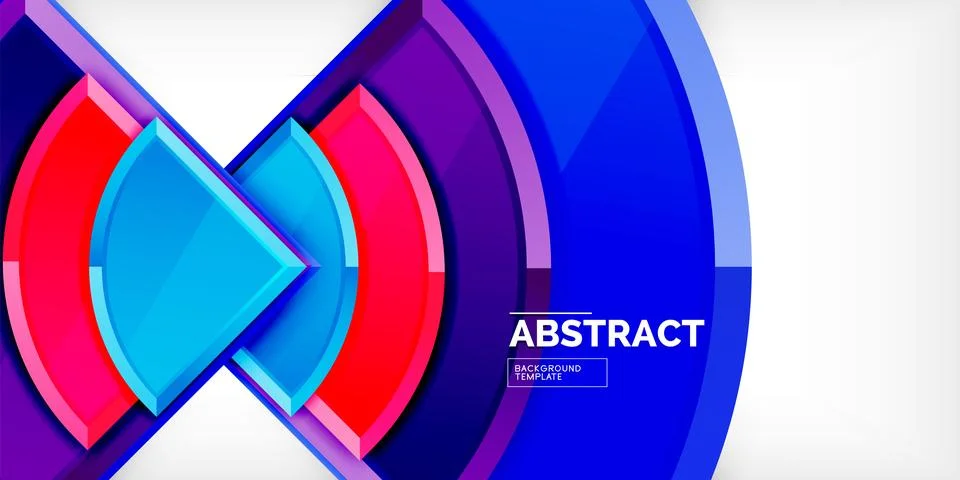 Glossy circles geometric background. Vector Illustration For Wallpaper, Banner Illustrazione stock