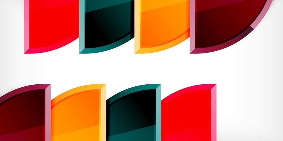 Glossy circles geometric background. Vector Illustration For Wallpaper, Banner Stock Illustration