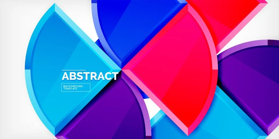 Glossy circles geometric background. Vector Illustration For Wallpaper, Banner 스톡 일러스트