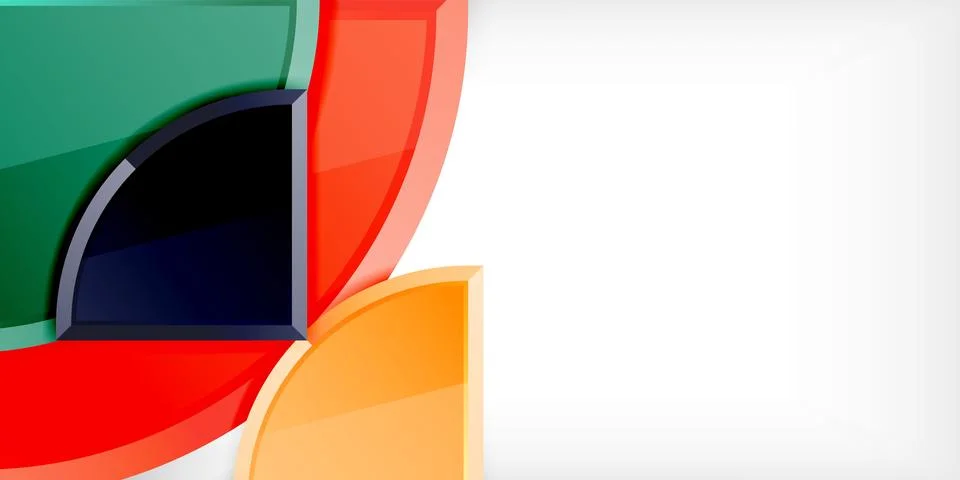 Glossy circles geometric background. Vector Illustration For Wallpaper, Banner 스톡 일러스트
