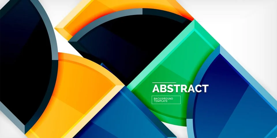 Glossy circles geometric background. Vector Illustration For Wallpaper, Banner Stock Illustration