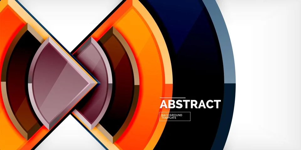 Glossy circles geometric background. Vector Illustration For Wallpaper, Banner イラスト素材