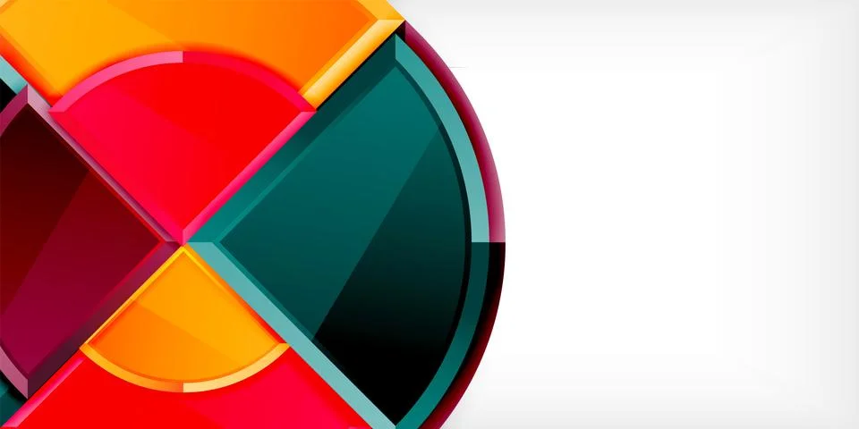 Glossy circles geometric background. Vector Illustration For Wallpaper, Banner 스톡 일러스트