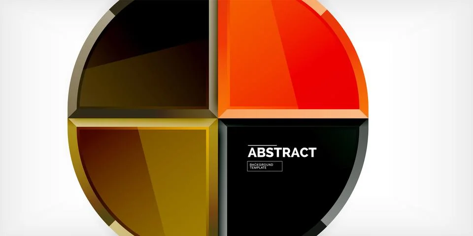 Glossy circles geometric background. Vector Illustration For Wallpaper, Banner Illustrazione stock
