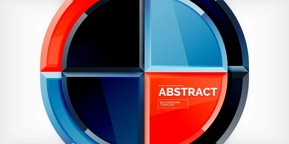 Glossy circles geometric background. Vector Illustration For Wallpaper, Banner 스톡 일러스트