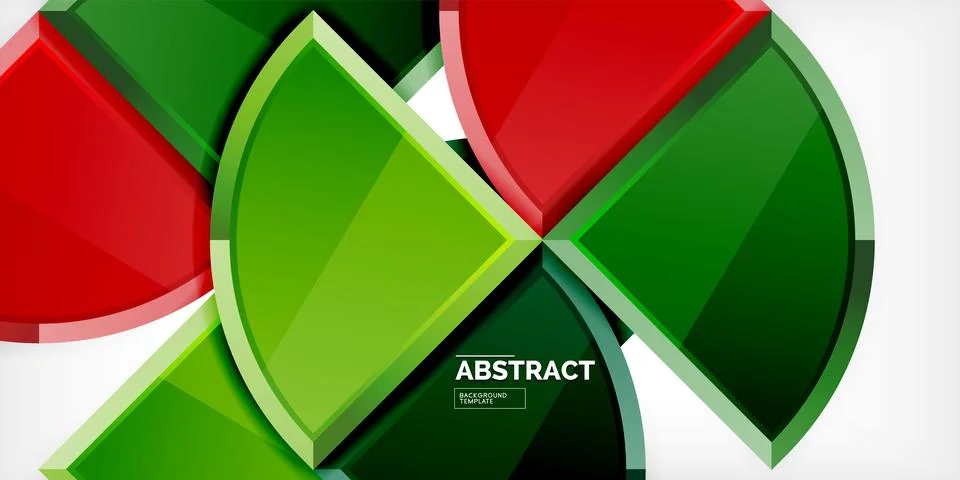 Glossy circles geometric background. Vector Illustration For Wallpaper, Banner 库存插图