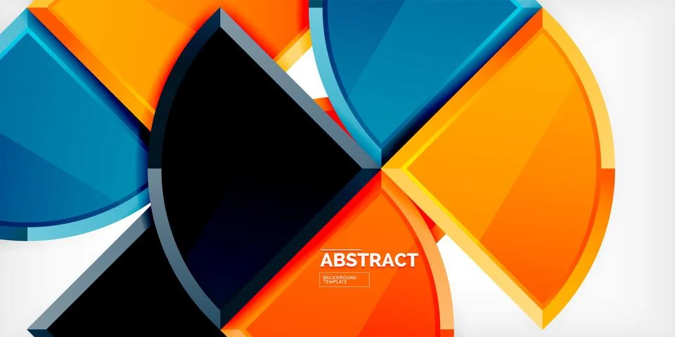 Glossy circles geometric background. Vector Illustration For Wallpaper, Banner 스톡 일러스트