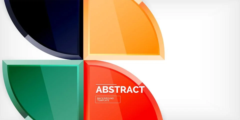 Glossy circles geometric background. Vector Illustration For Wallpaper, Banner Stock Illustration