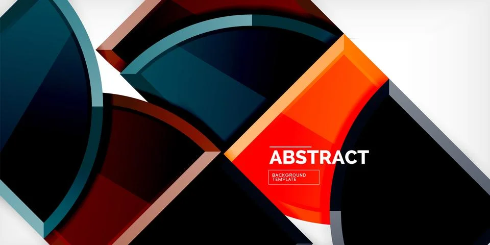 Glossy circles geometric background. Vector Illustration For Wallpaper, Banner 스톡 일러스트