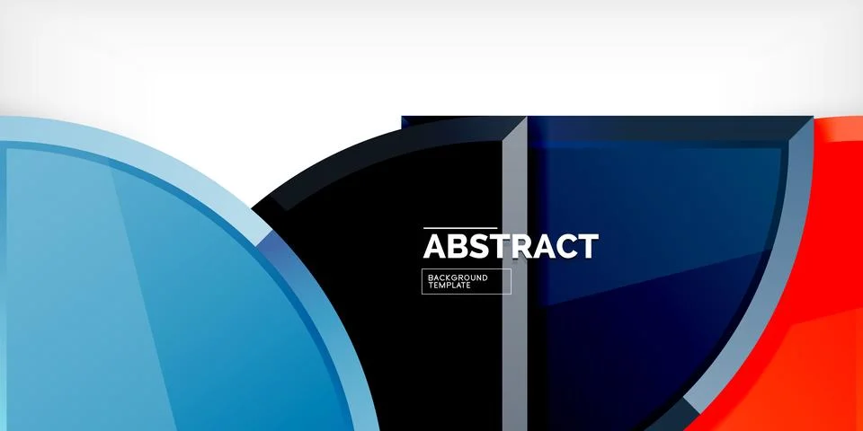 Glossy circles geometric background. Vector Illustration For Wallpaper, Banner 스톡 일러스트