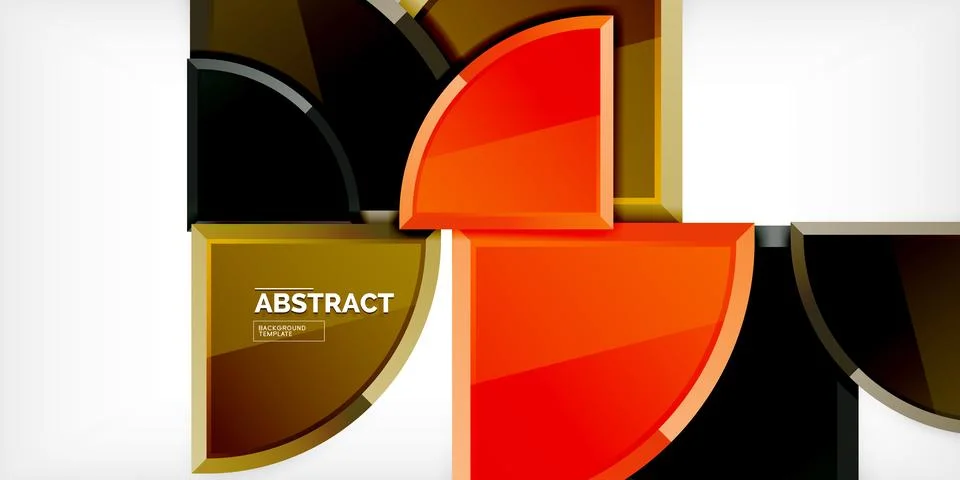 Glossy circles geometric background. Vector Illustration For Wallpaper, Banner 스톡 일러스트