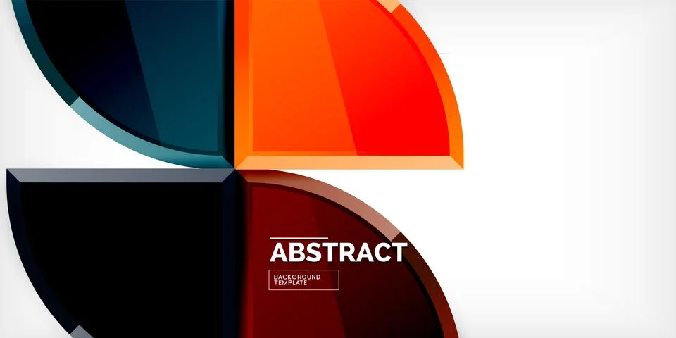 Glossy circles geometric background. Vector Illustration For Wallpaper, Banner Stock Illustration