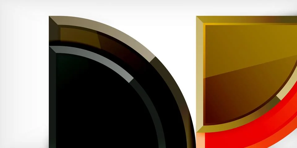 Glossy circles geometric background. Vector Illustration For Wallpaper, Banner Illustrazione stock