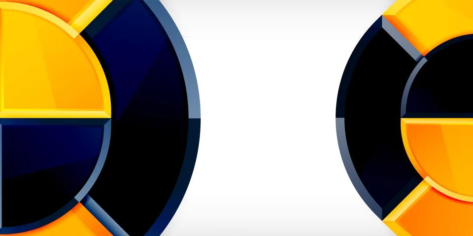 Glossy circles geometric background. Vector Illustration For Wallpaper, Banner イラスト素材