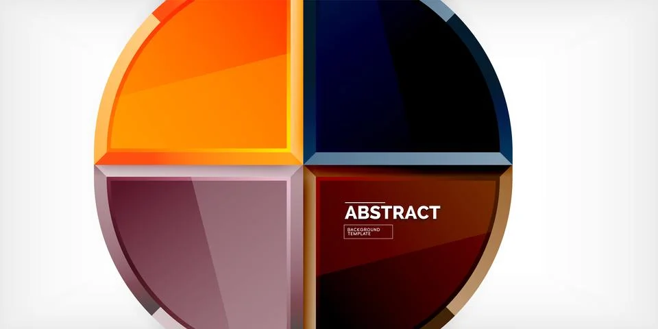Glossy circles geometric background. Vector Illustration For Wallpaper, Banner Stock Illustration