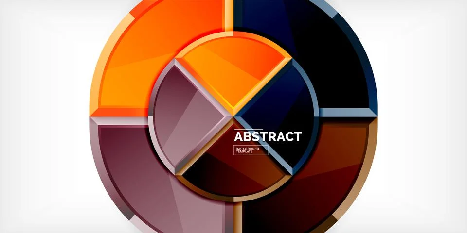 Glossy circles geometric background. Vector Illustration For Wallpaper, Banner Stock Illustration