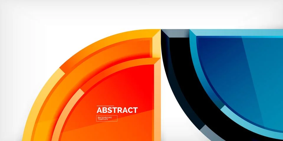 Glossy circles geometric background. Vector Illustration For Wallpaper, Banner 库存插图