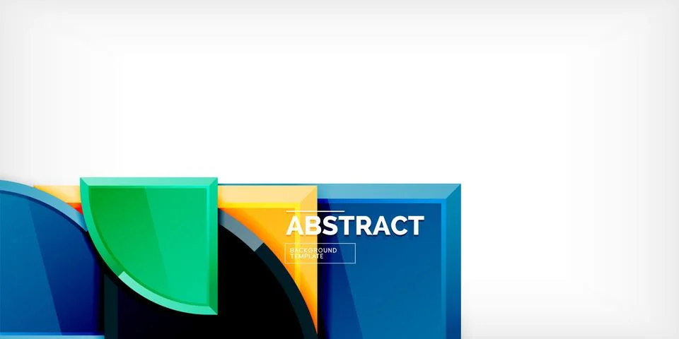 Glossy circles geometric background. Vector Illustration For Wallpaper, Banner Stock Illustration