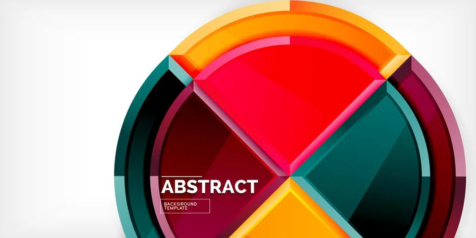 Glossy circles geometric background. Vector Illustration For Wallpaper, Banner 스톡 일러스트