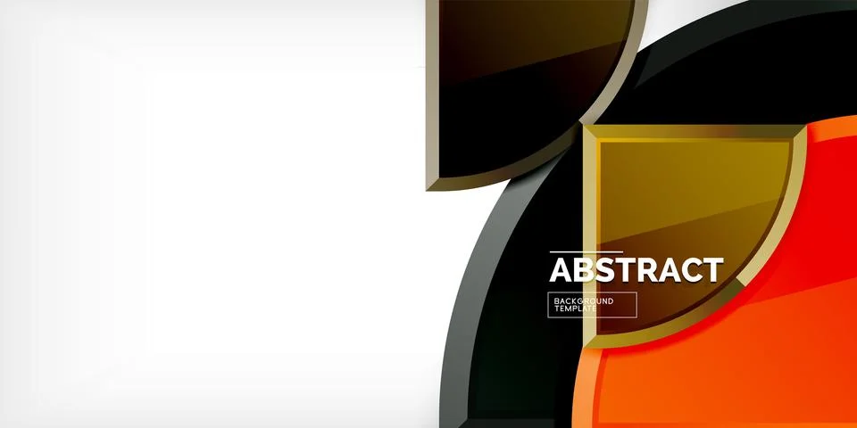 Glossy circles geometric background. Vector Illustration For Wallpaper, Banner Stock Illustration