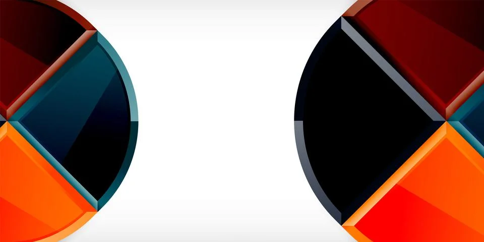 Glossy circles geometric background. Vector Illustration For Wallpaper, Banner 스톡 일러스트