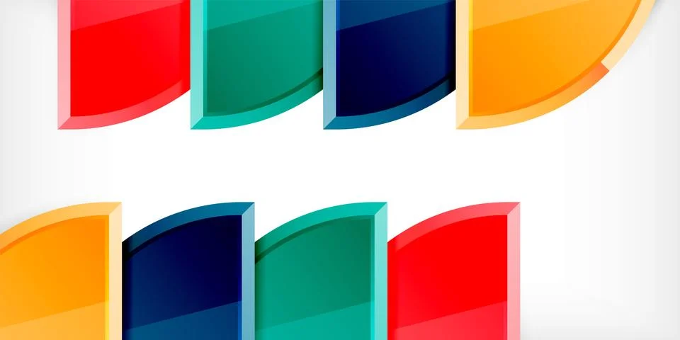 Glossy circles geometric background. Vector Illustration For Wallpaper, Banner イラスト素材