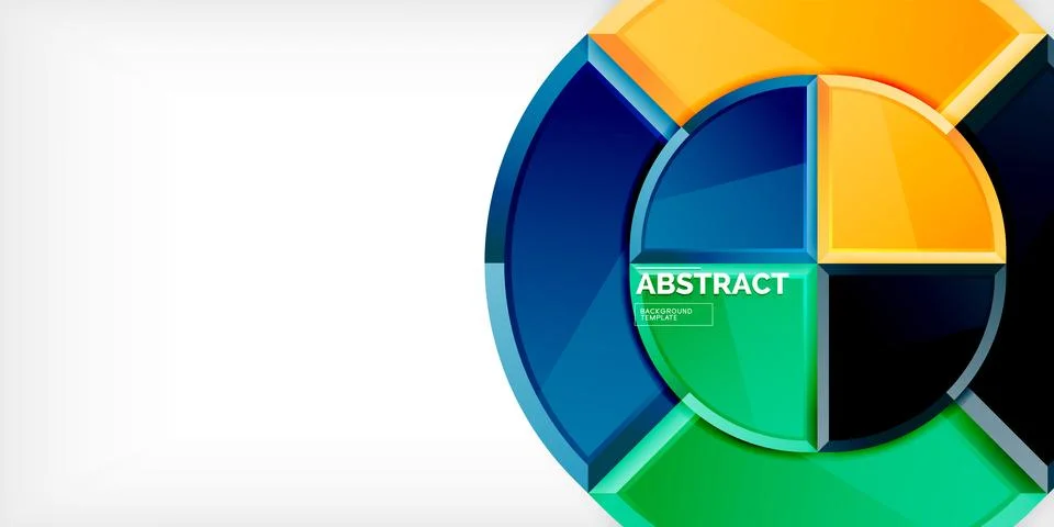 Glossy circles geometric background. Vector Illustration For Wallpaper, Banner イラスト素材