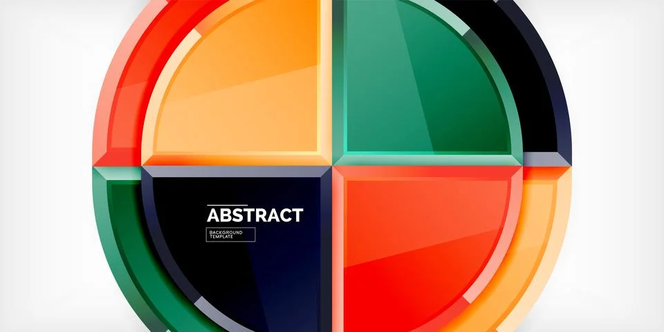 Glossy circles geometric background. Vector Illustration For Wallpaper, Banner 스톡 일러스트