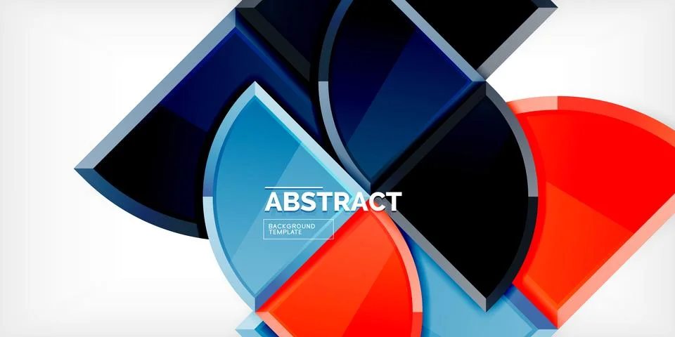 Glossy circles geometric background. Vector Illustration For Wallpaper, Banner Stock Illustration