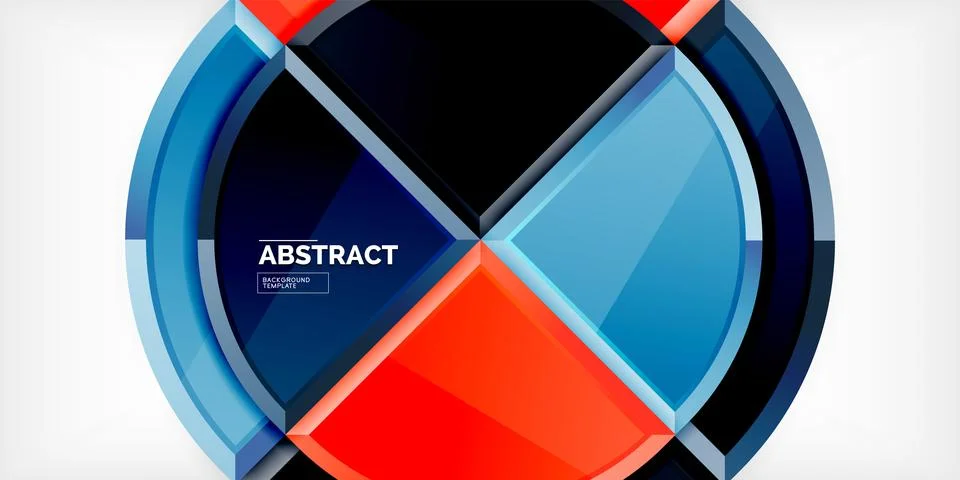 Glossy circles geometric background. Vector Illustration For Wallpaper, Banner Stock Illustration