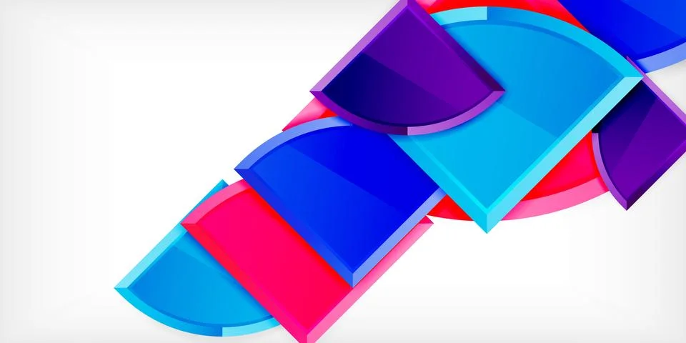 Glossy circles geometric background. Vector Illustration For Wallpaper, Banner 스톡 일러스트